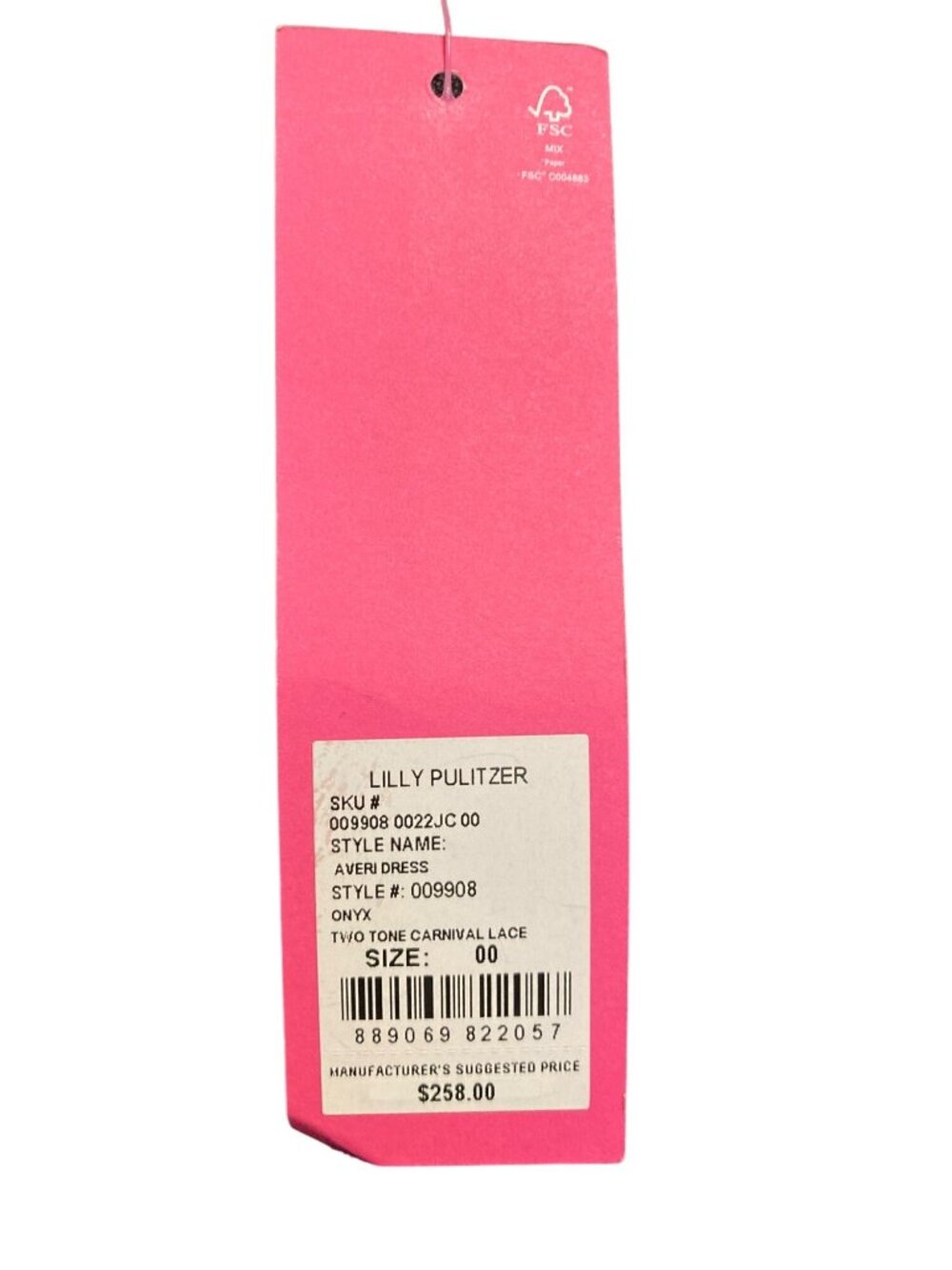 Lilly Pulitzer Ayler Dress Women's Size 00 Black Two-Tone Lace New With Tag - Picture 5 of 5